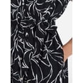 thumbnail image 3 of Time and Tru Women's Short Sleeve Midi Linen Shirt Dress, Sizes XS-XXXL, 3 of 4