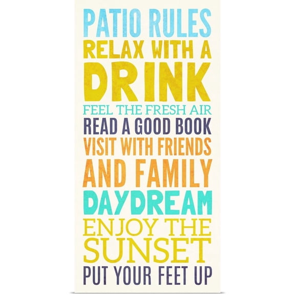Great BIG Canvas | Rolled SD Graphics Studio Poster Print entitled Beach Rules II