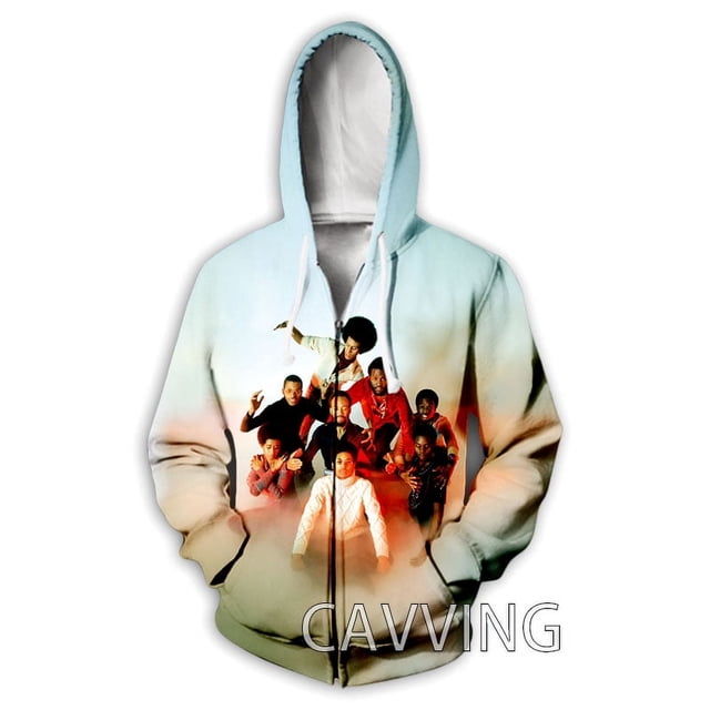 Nueva moda con estampado 3D de Tierra, Viento y Fuego, sudaderas con cremallera, sudaderas con capucha, sudaderas Harajuku, sudaderas de hip hop, sudaderas Z01