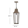 thumbnail image 3 of 28892BU Hinkley Lighting Georgetown - 12W 1 LED Outdoor Large Hanging Lantern-24.5 Inch Tall and 8.5 Inch Wide-Burnished Bronze Finish, 3 of 9