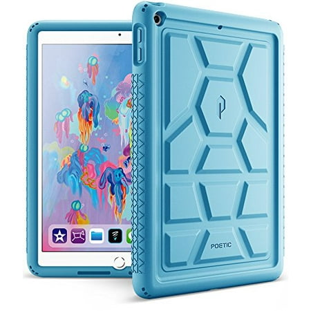 Poetic TurtleSkin New iPad 9.7 Inch 2017/2018 Cover Case With Heavy Duty Protection Silicone and Sound-Amplification feature for Apple iPad 9.7 2017/iPad 9.7 2018