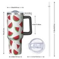 thumbnail image 2 of Modern 40oz Tumbler– Stainless Steel Insulated Tumbler with Handle and Straw, Large Capacity Travel Cup for Hot & Cold Drinks, 2 of 7
