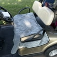 thumbnail image 4 of Ettsollp Golf Cart Seat Cover Soft Velvet Surface Golf Cart Seat Towel Blanket with Non-Slip Bottom for Most Club Car Cart Accessory, 4 of 8