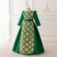 thumbnail image 4 of Odeerbi Niñas Vestido Retro Vintage Musulmán Bordado Islámico Oración Vestido Algodón Princesa Vestidos de Noche Vestidos Formales Túnica Manga Larga, 4 of 9
