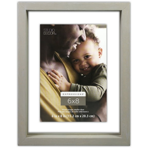 Expressions Gray Deep Float Frame by Studio Decor