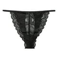 thumbnail image 4 of yunLCZ Women's Cotton Underwear High Waist Women's Sentiment Pure Desire Hollowed Out Mid Waist Lace Large Size Cotton Crotch Panties Stretch Cool Underwear for Women, 4 of 4