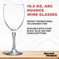thumbnail image 3 of Nuance ARC 10.5 oz Red and White Wine Glasses (Set of 10), 3 of 5