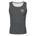thumbnail image 4 of Mens Tank Top Workout Casual Coconut Print Sleeveless Summer Beach Outdoor Muscle Gym Mens Undershirt Grey XXL, 4 of 4