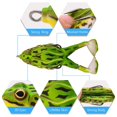 thumbnail image 3 of Kit de cebo suave de rana de doble hélice, señuelos de pesca para agua dulce Afortunado Sencillez, 3 of 5