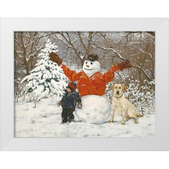 Mohr, Bonnie 32x25 White Modern Wood Framed Museum Art Print Titled - Buddies