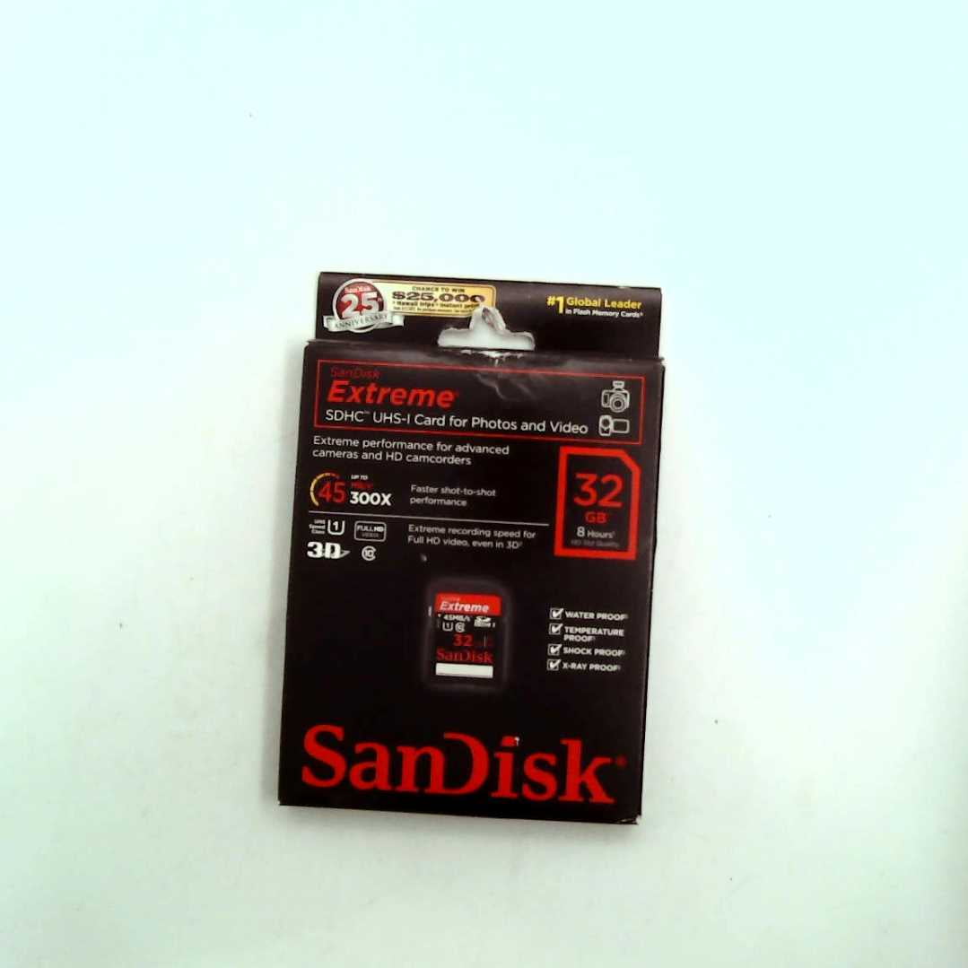 SanDisk Extreme 32 GB SDHC Class 10 UHS-1 Flash Memory Card 45MB/s (SDSDX-032G-X46) - Walmart ...