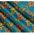thumbnail image 3 of Soimoi Cotton Poplin Fabric Floral & Leaves Tropical Printed Fabric 1 Yard 56 Inch Wide, 3 of 7