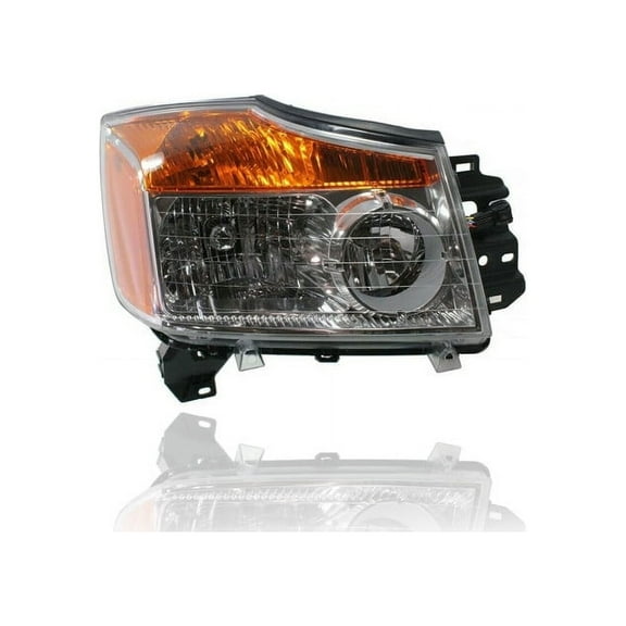 Headlight Assembly - Compatible/Replacement for '08-15 Nissan Titan - Right Hand - Passenger - 260109FF0A CAPA