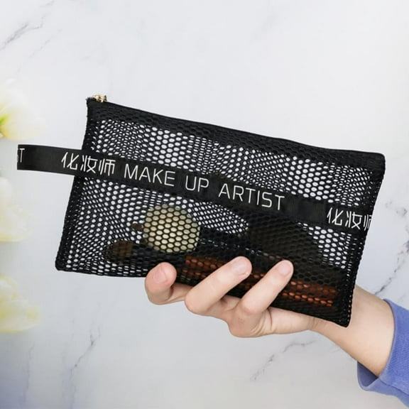 Portable Outdoor Large Capacity Square Bag Wash Pouch Travel Organizer Cosmetic Cases Makeup Brush Storage Bag Mesh Cosmetic Bag Storage Toiletry Bag Makeup Bags M M