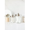 thumbnail image 5 of Apothecary Lid Storage Set with Ball Mason Jars - Farmhouse Home Decor for Vanity Organization - Luxury Bathroom, Kitchen and Office Accessories - Stainless Steel - Two Pack, 5 of 6
