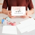 thumbnail image 2 of Koyal Wholesale Wedding Day Gift Cards Set with Envelopes Set of 12, Pink Watercolor, 2 of 5