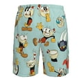 thumbnail image 6 of Characters Cuphead Show Men's Beach Shorts Swim Trunks Casual Quick Dry Board Shorts Swimwear with Mesh Lined and Pockets, 6 of 8