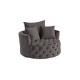 thumbnail image 6 of ACME Zunyas Accent Chair with Swivel in Gray Velvet, 6 of 6