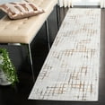 thumbnail image 3 of SAFAVIEH Orchard Egbert Trellis Polyester Area Rug, Grey/Gold, 4'5" x 6'5", 3 of 10