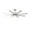 Brushed Nickel Titanium, variant on Renegade Indoor and Outdoor 8-Blade Smart Ceiling Fan 52in Matte Black with 3000K LED Light Kit and Remote Control