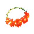 thumbnail image 3 of Corona de flores para niña, tocado, corona de flores para disfrazarse, fotografía panorámica, viajes Rojo, 3 of 8