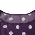 thumbnail image 6 of FRSASU Plus Size Summer Tank Dress for Women Casual Sleeveless Crewneck Polka Dot Printed Ruffle Dress Purple, 6 of 7