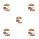 thumbnail image 3 of Pendientes Retro grandes flores Qarigey 6 uds joyería mujeres niñas hecho a mano, 3 of 6