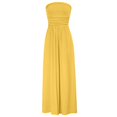 thumbnail image 6 of Endives Women's Shirts Summer Fashion Solid Color One Neck Strapless Waist Long Dress For Women, 6 of 7