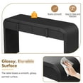 thumbnail image 3 of Black Console Table With Elegant Silhouette And Drawer Options 220 Lbs Weight Capacity Finish, 3 of 6