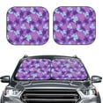 thumbnail image 2 of Kll Ornamental Turtles Windshield Sun Shade 2-Piece Foldable Car Front Window Sunshade For Most Sedans Suv Truck - Auto Sun Blocker Visor Protector Blocks Max Uv Rays - Medium, 2 of 7