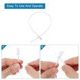 thumbnail image 4 of Uxcell 250Pcs 12 Inch 48 Lbs Mount Head Cable Zip Ties Self-Locking Nylon Cable Tie Wraps for Cord Management, White, 4 of 7