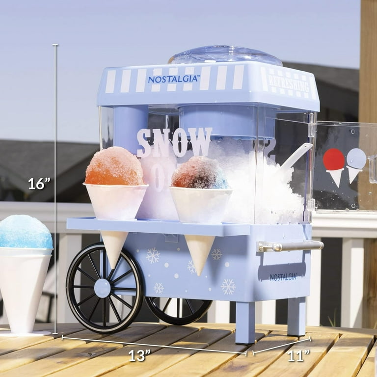 Nostalgia Snow Cone Maker Tabletop Shaved Ice Machine with
