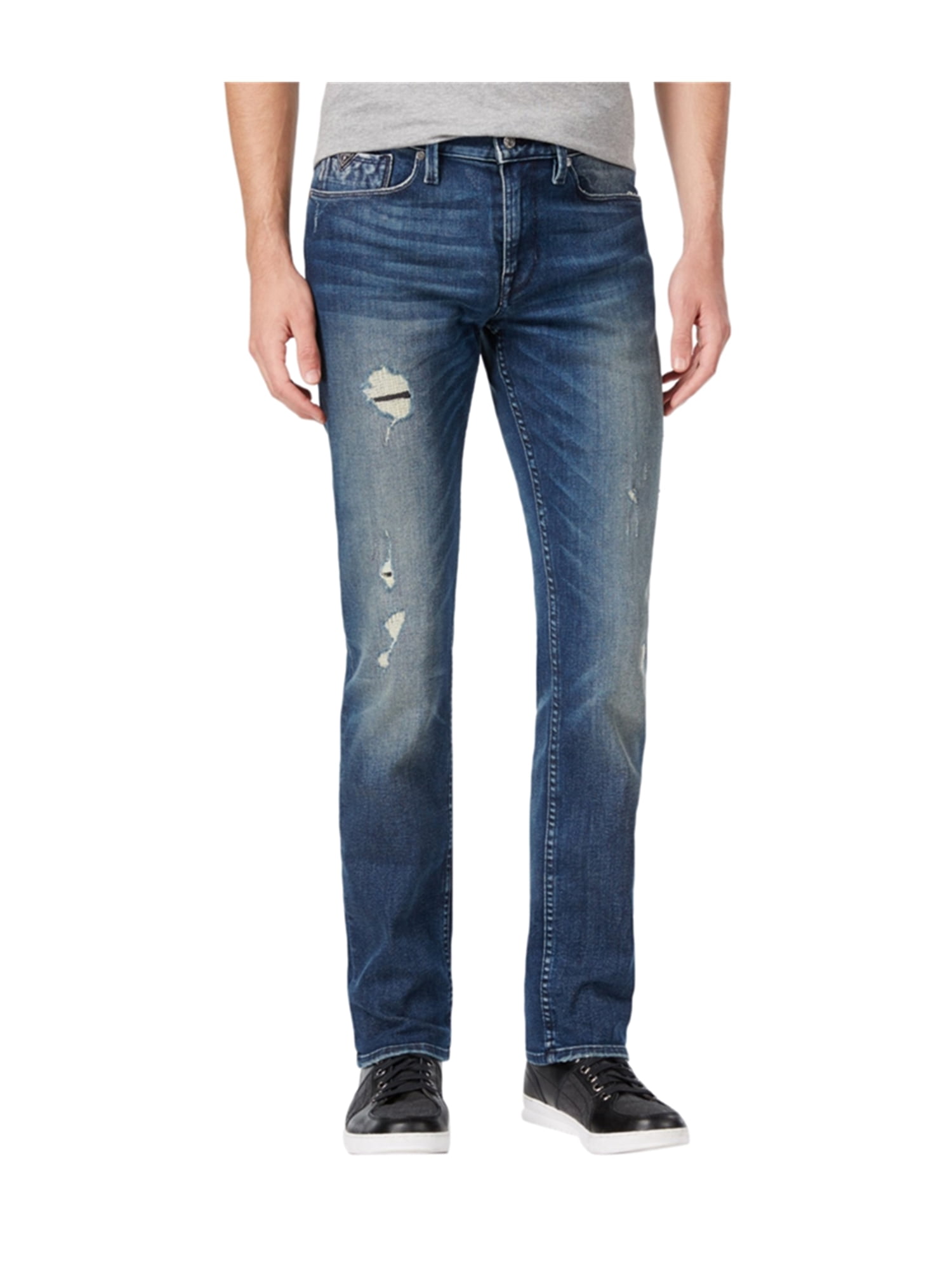 GUESS - GUESS Mens Slim Straight Leg Jeans explorationblue 32x33 - Walmart.com