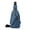 Blue, variant on MUSOIE Mens Sling Bag Anti-theft Crossbody Chest Shoulder Backpack Adjustable Fanny Pack for Travel