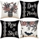 thumbnail image 1 of Yhmxh Fundas de cojín decorativas, juego de 4 fundas de almohada con estampado de Halloween, fundas de cojín de lino para sofá, fundas de cojín para decoración del hogar, fundas de almohada familiares, 1 of 6