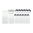 thumbnail image 2 of PENGXIANG 24 Pcs Cutlery Set Rust-proof Tableware Set Accessory Lightweight Stainless Steel Tableware Set Easy-washing Flatware Kit for Hotel Home, 2 of 9
