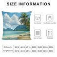 thumbnail image 5 of BCIIG Palm Trees Graphic Decorative Throw Pillow Cover for Home Couch Living Room Bed Sofa - Short Plush Home Furnishing 12x12in, 5 of 5