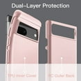 thumbnail image 3 of JETech Heavy Shockproof Case for Google Pixel 7, Dual Layer Rugged Protective Phone Cover with Shock-Absorption (Pink), 3 of 6