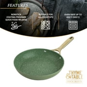 Thyme & Table 12-Piece Non-Stick Supreme Cookware Set, Pots and Pans Set - Olive
