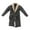 black, variant on 1/12 PU Leather Trench Coat Handmade Doll Clothes Cosplay Casual Accessories Outfit Retro Costume Miniature Clothing for Action Figures Accs black