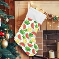 thumbnail image 5 of Coolnut Christmas Stockings Summer Fruit and Leaves Watermelon , 1 Pack 17.7" Xmas Fireplace Santa Socks Christmas Tree Hanging Stockings Decoration for Christmas Holiday Xmas Gift, 5 of 6