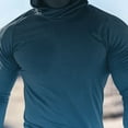 thumbnail image 5 of Dagugfen Summer Shirts for Men Hoodie Mask Long Sleeve Sun Protection Slim Gradient Color Comfy Casual Tops for Fishing, 5 of 5
