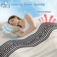 thumbnail image 3 of Black Cream Greek Key Cooling Blanket,Lightweight Breathable Summer Throw Blanket with Double Sided Cold Effect,Geometric Greece Ancient Rustic Picnic Blankets Bed Sheet for Hot Sleepers 60"x80", 3 of 8