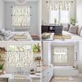 thumbnail image 6 of Yellow Spring Floral Kitchen Curtains Sets for Windows 36 Inch Length, Flowers Botanical Elegant Pastoral Rod Pocket Window Treatments Tier Curtains and Valances Set for Bedroom/Bathroom, 6 of 8