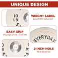 thumbnail image 6 of FlexWave 2-Inch Olympic Bumper Weight Plate Set，with Steel Hub, Multicolored, Multiple Sizes，for Strength Training & Home Gym, 6 of 8