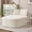 Beige, variant on 68" Oversized Design Modern Folding Sleeper Recliner, Modern Multifunctional Foldable Sofa Chair Bed with Plush Corduroy, Sleeper Sofa with No Assembly for Living Room, DARK GREY