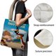 thumbnail image 3 of Daffy Duck Bolso de tela con estampado de lienzo para mujer, bolsa de compras reutilizable y estética, con cremallera interior, regalo para mujer,38*45cm., 3 of 6