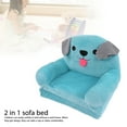 thumbnail image 3 of Blue Puppy Sofa Cute Cartoon Folding Small Sofa Bed Dual Use ChildSturdy Wide Armrests, 3 of 8