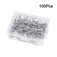 thumbnail image 5 of 100pcs Stainless Steel T Pins for Wig Use Silver Color 53mm, 5 of 5