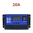 thumbnail image 2 of 10A 20A 30A PWM Solar Controller LCD Display Off Grid Battery Charger With USB Port 12 24V Regulator Home Appliance ,Easy to Operate, 2 of 6